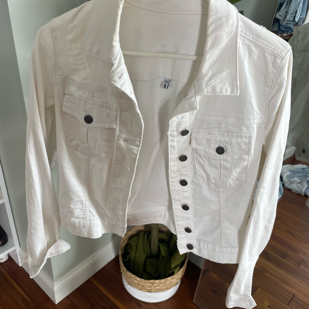 Kut from the Kloth Ivory Jean Jacket